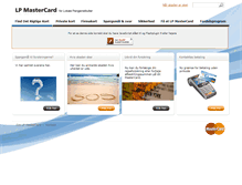 Tablet Screenshot of lpmastercard.dk